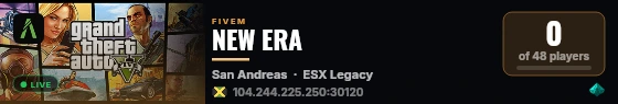 My FXServer Project live status badge