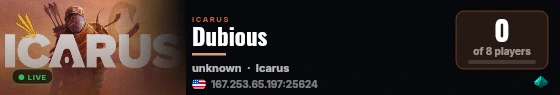 Dubious live status badge