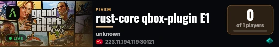 rust-core qbox-plugin E1 live status badge
