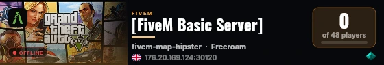 [FiveM Basic Server] live status badge