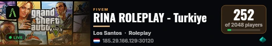 RINA ROLEPLAY - Turkiye live status badge