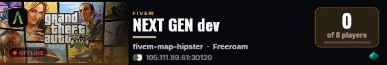 NEXT GEN dev live status badge