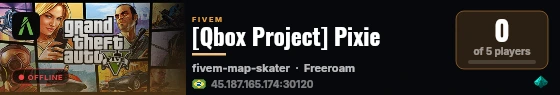 [Qbox Project] Pixie live status badge