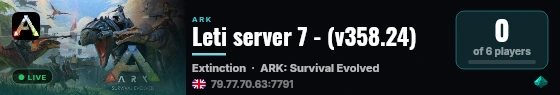 Leti server 7 - (v358.24) live status badge