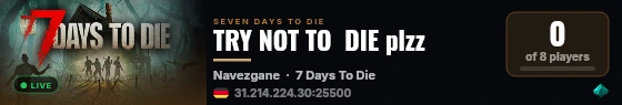 TRY NOT TO  DIE plzz live status badge