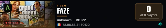 FAZE live status badge