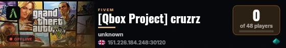 [Qbox Project] cruzrz live status badge