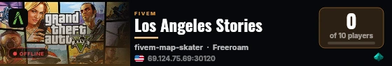 Los Angeles Stories live status badge