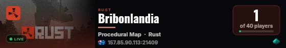 Bribonlandia live status badge