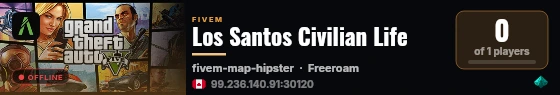 Los Santos Civilian Life live status badge
