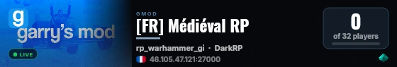 [FR] Médiéval RP live status badge