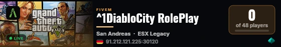 ^1DiabloCity RolePlay live status badge