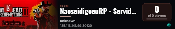 NaoseidigoeuRP - Servidor de Testes live status badge