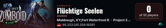 Flüchtige Seelen live status badge
