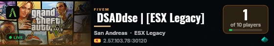  DSADdse | [ESX Legacy] live status badge