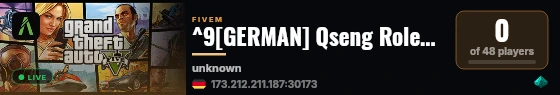 ^9[GERMAN] Qseng Roleplay live status badge