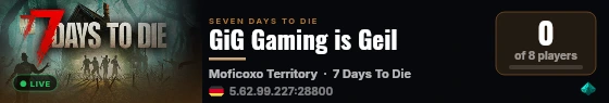 GiG Gaming is Geil live status badge