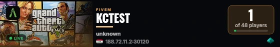 KCTEST live status badge
