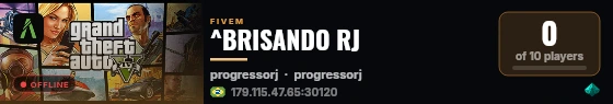 ^BRISANDO RJ live status badge