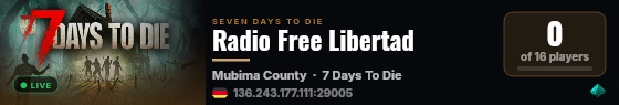 Radio Free Libertad live status badge