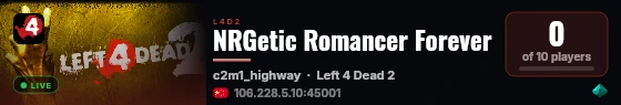 NRGetic Romancer Forever live status badge