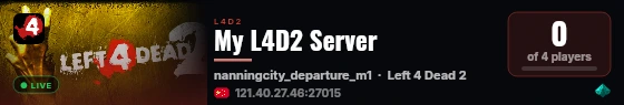 My L4D2 Server live status badge