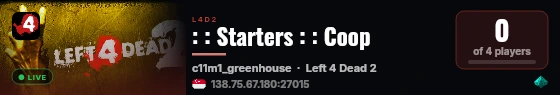 : : Starters : : Coop live status badge