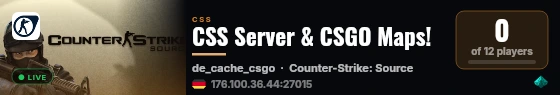 CSS Server & CSGO Maps! live status badge
