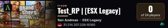 Test_RP | [ESX Legacy] live status badge