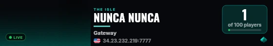 NUNCA NUNCA live status badge