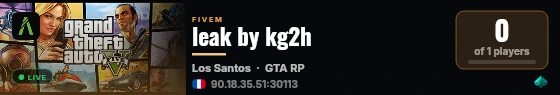 leak by kg2h live status badge