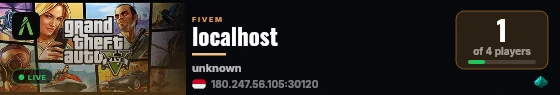 localhost live status badge