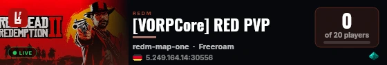 [VORPCore] RED PVP live status badge