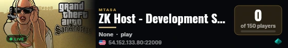 ZK Host - Development Server live status badge