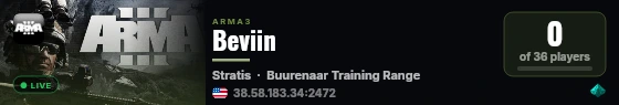 Beviin live status badge