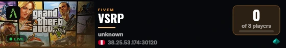 VSRP live status badge