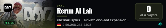 Rerun AI Lab live status badge