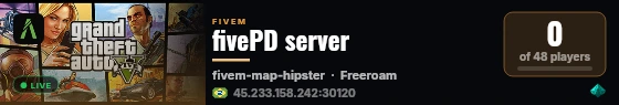 fivePD server live status badge