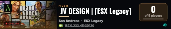  JV DESIGN | [ESX Legacy] live status badge