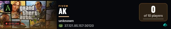 AK live status badge