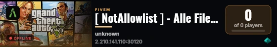 [ NotAllowlist ] - Alle Files - || Season 1 || - سيرفر لوا سبورت للحياة الواقعية live status badge