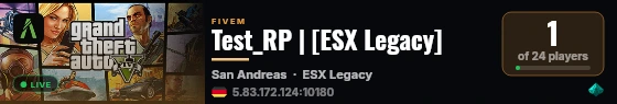 Test_RP | [ESX Legacy] live status badge