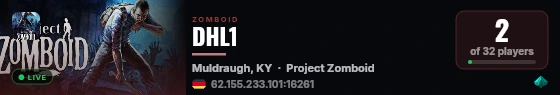 DHL1 live status badge