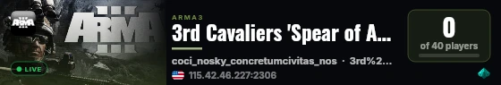 3rd Cavaliers 'Spear of Atheon' live status badge