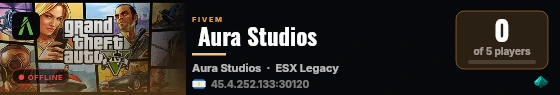  Aura Studios  live status badge