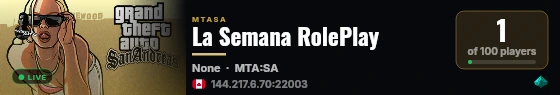 La Semana RolePlay live status badge
