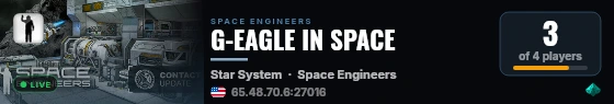 G-EAGLE IN SPACE live status badge