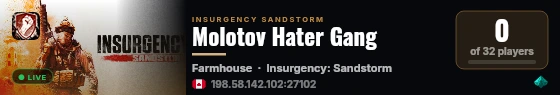 Molotov Hater Gang live status badge