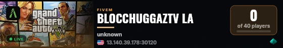 BLOCCHUGGAZTV LA live status badge