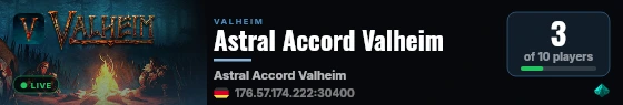 Astral Accord Valheim live status badge